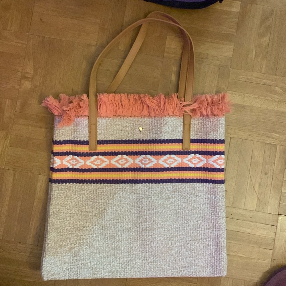 Cute woven beach bag BoHo